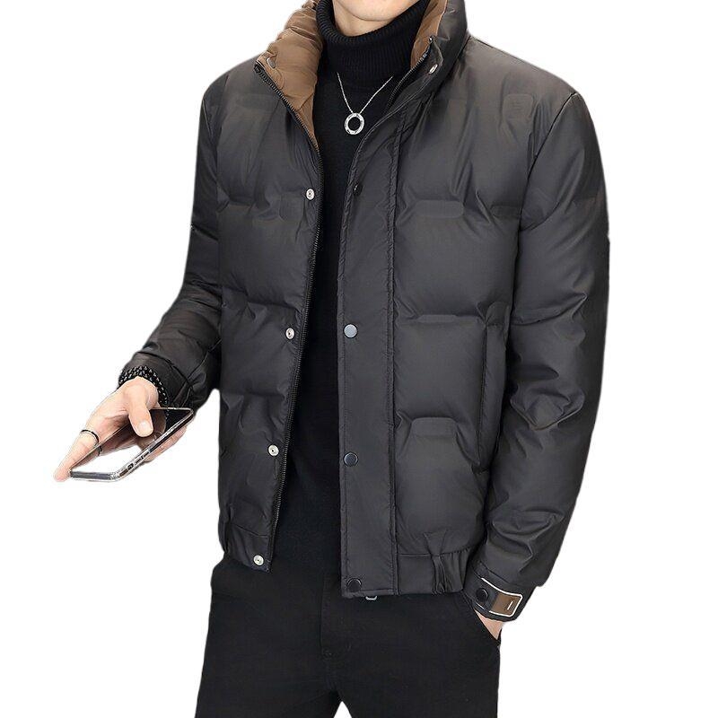 2026 nova zimska lagana jakna od perja, kratki kroj, stojeći ovratnik, toplija, za muškarce