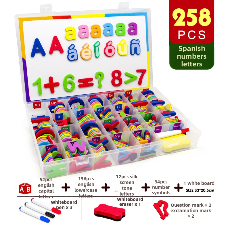 Μαγνητικά αγγλικά γράμματα για παιδιά – διδακτικό εργαλείο αγγλικών, μάρκα Magnetic Hui Duck, κατάλληλο για 4–6 ετών