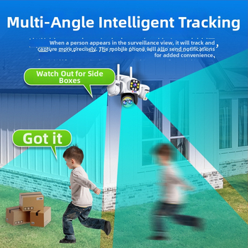 Sferiska ārējā bezvadu novērošanas kamera - 360° skatījums, nakts redze, 4G, HD