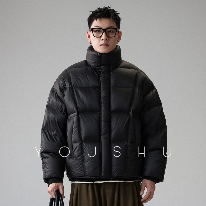 Muška jakna od kačjeg perja, kapuljača, udio perja 81–85%, punilo 190–260 g, zima 2025