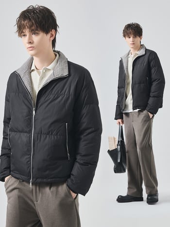 Muška jakna s kačjim perjem, labav kroj, srednja duljina 65–80 cm, udio perja 86–90%, napun 120 g