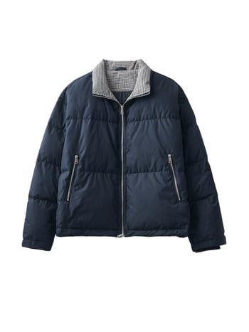 Muška jakna s kačjim perjem, labav kroj, srednja duljina 65–80 cm, udio perja 86–90%, napun 120 g