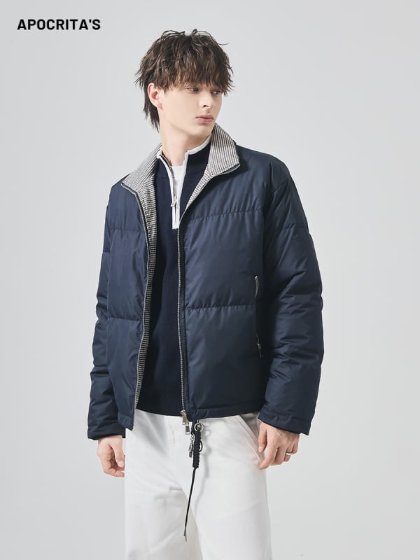 Muška jakna s kačjim perjem, labav kroj, srednja duljina 65–80 cm, udio perja 86–90%, napun 120 g