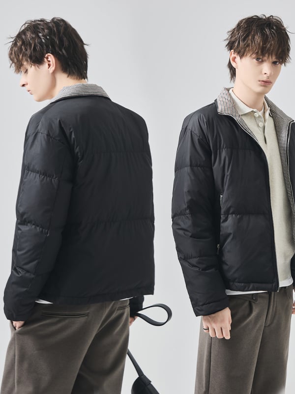 Muška jakna s kačjim perjem, labav kroj, srednja duljina 65–80 cm, udio perja 86–90%, napun 120 g