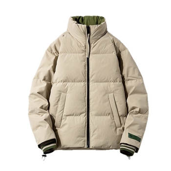 Jakna od perja sa stojećim ovratnikom, bez kapulje, zatvarač, više džepova (Punilo: patka perje; Gustina punila: 600; Sadržaj kašmira: 86–90%; Ovratnik: stojeći; Zatvaranje: zip)