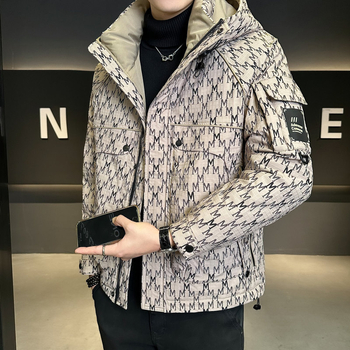 Jakna od perja s kapuljom, punilo od kačjeg puh 86–90%, zaštita od hladnoće -5°C do 0°C, debela izrada, zimska odjeća