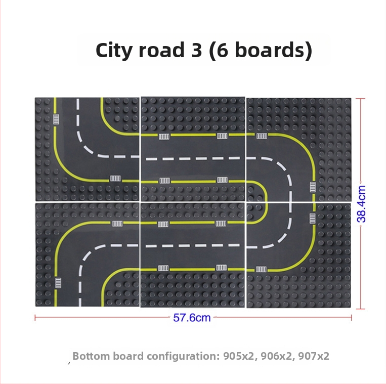 Wange Teeplokkide põhjaplaat, ühildu LEGO suurte plokkidega, ABS-plastik, 100–200 tüki, vanus 7–14 aastat