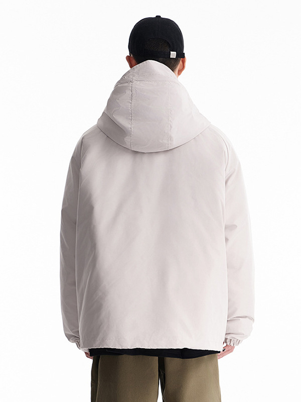 Geacă de puf cu căptușeală detașabilă, glugă, design 3-în-1, umplutură din puf de rață, protecție la frig -20°C până la -5°C