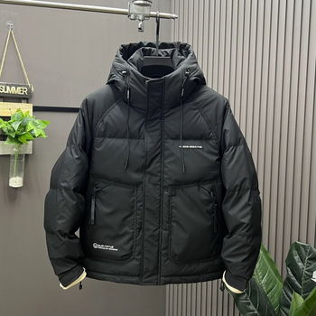 Muška jakna s kapuljačom od perja — vodootporna, otporna na vjetar, topla, 900 fill power, 201–300 g punila od bijelog pera