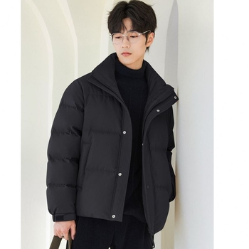 Muška jakna od perja sa stojećim ovratnikom, kratka duljina, sadržaj 66–70% sivog gusjeg pera, punjenje 900