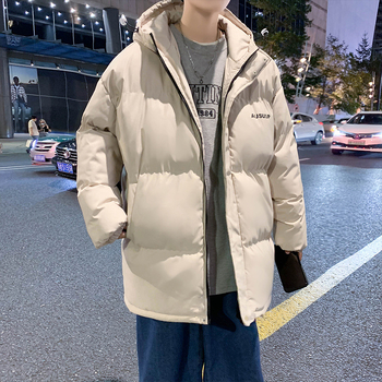 Muška pamučna jakna s kapuljom, kapitone, dvostrana, s vunenim punjenjem