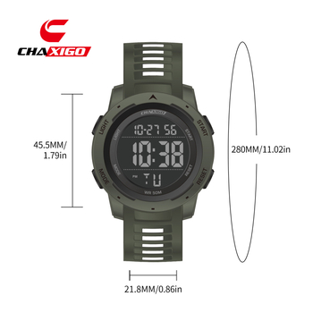 Chaxigo Ceas digital pentru elevi – afișaj numeric luminos, rezistență la apă 30M, mișcare electronică, ceas cu alarmă