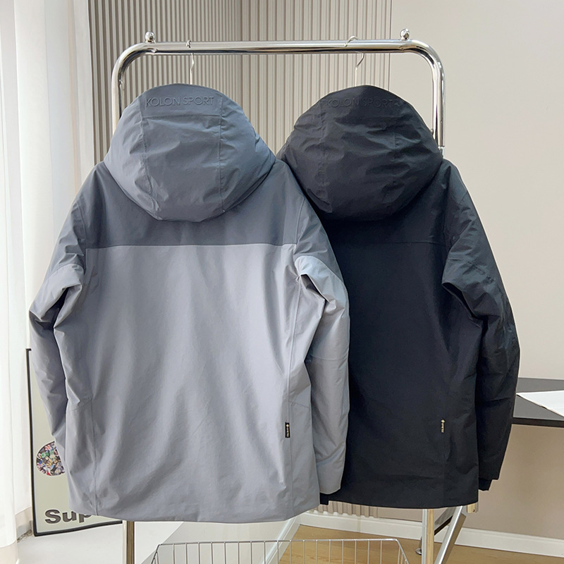 Muška zimska jakna s kapuljom, vodootporna i otporna na vjetar, punilo od gusjeg perja 80%, 700 punjenja, izdržljivost na hladnoću -30°C do -15°C