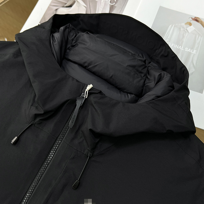 Muška zimska jakna s kapuljom, vodootporna i otporna na vjetar, punilo od gusjeg perja 80%, 700 punjenja, izdržljivost na hladnoću -30°C do -15°C