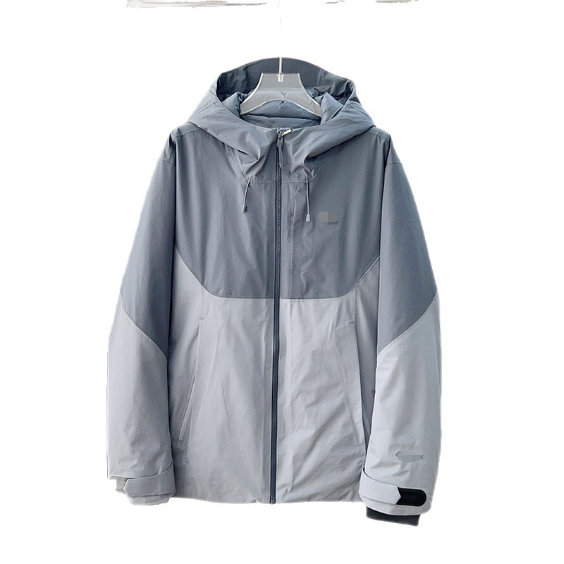 Muška zimska jakna s kapuljom, vodootporna i otporna na vjetar, punilo od gusjeg perja 80%, 700 punjenja, izdržljivost na hladnoću -30°C do -15°C