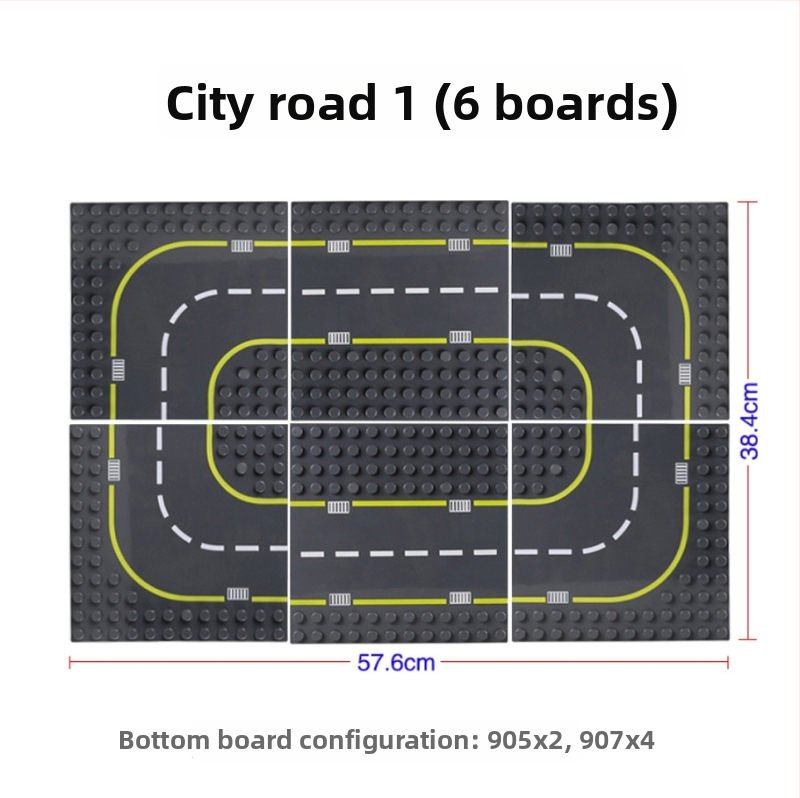 Tee ehitusplokkide jaoks alusplaat, ühilduv LEGO suuremate plokkidega, ABS-plastist, 100–200 tükki, vanuses 7–14 aastat