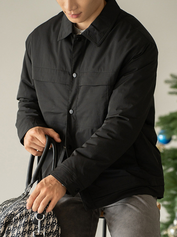 Μπουφάν από πούπουλο πάπιας, αντιανεμικό και ζεστό, γέμισμα πούπουλα πάπιας 90%, κοντό μήκος, γιακά τύπου πέτο