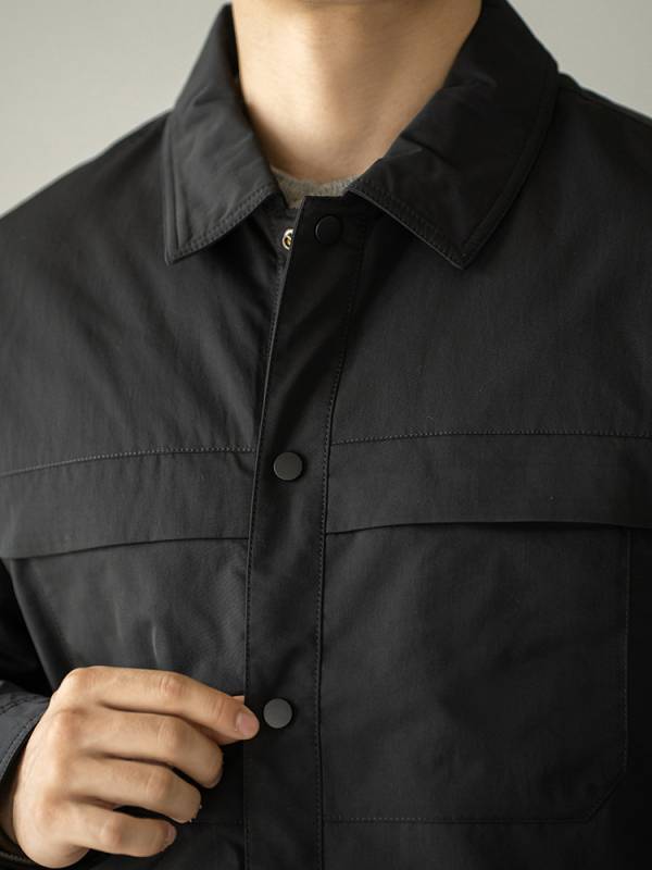 Μπουφάν από πούπουλο πάπιας, αντιανεμικό και ζεστό, γέμισμα πούπουλα πάπιας 90%, κοντό μήκος, γιακά τύπου πέτο