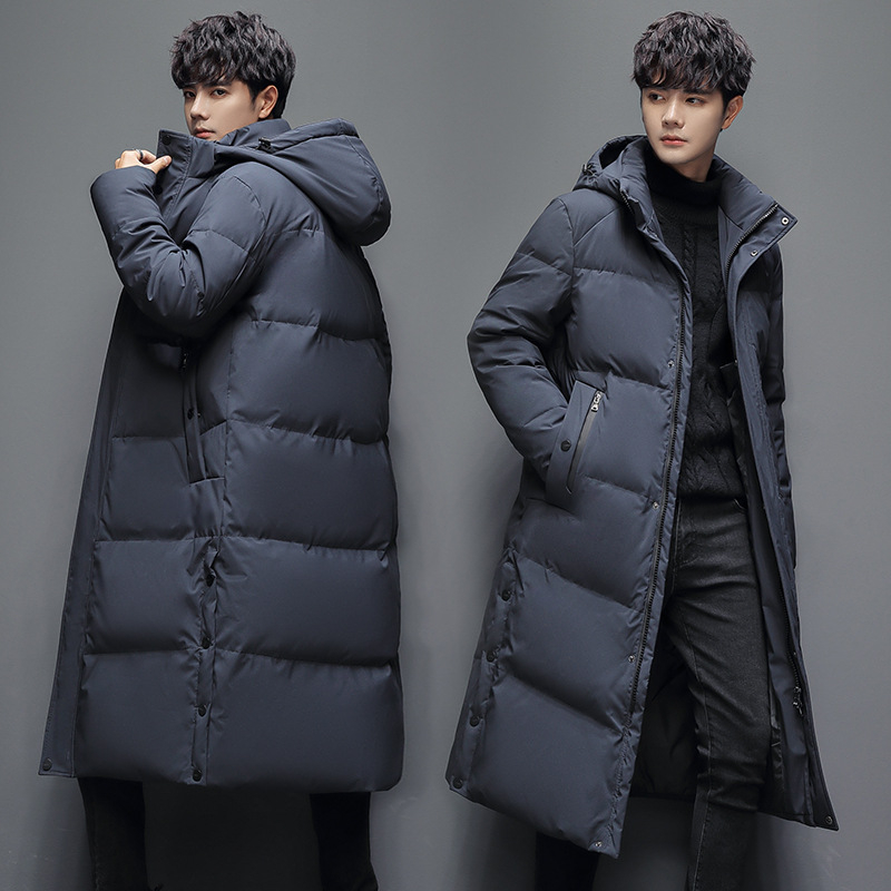 Uniszex hosszú tollkabát kapucni nélkül, egyszínű, töltet fehér kacsa tollpelyhekkel, 91-95% kasmírral, cipzáros zárás, téli viselet (-20°C-tól -5°C-ig)