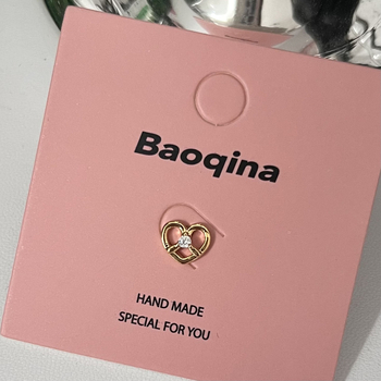 Naušnice – titan čelik, elektroplatirane, dizajn mašna, sladak svježi stil, za žene