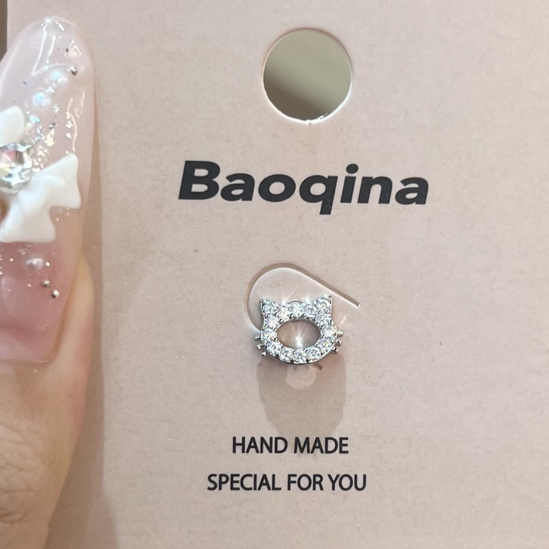 Naušnice – titan čelik, elektroplatirane, dizajn mašna, sladak svježi stil, za žene