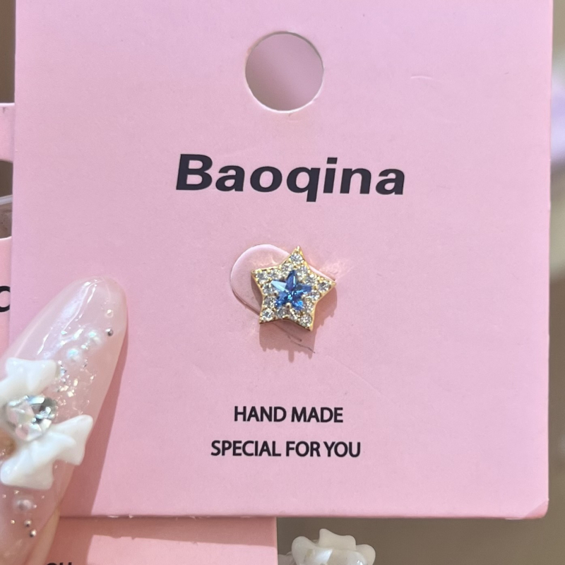 Naušnice – titan čelik, elektroplatirane, dizajn mašna, sladak svježi stil, za žene