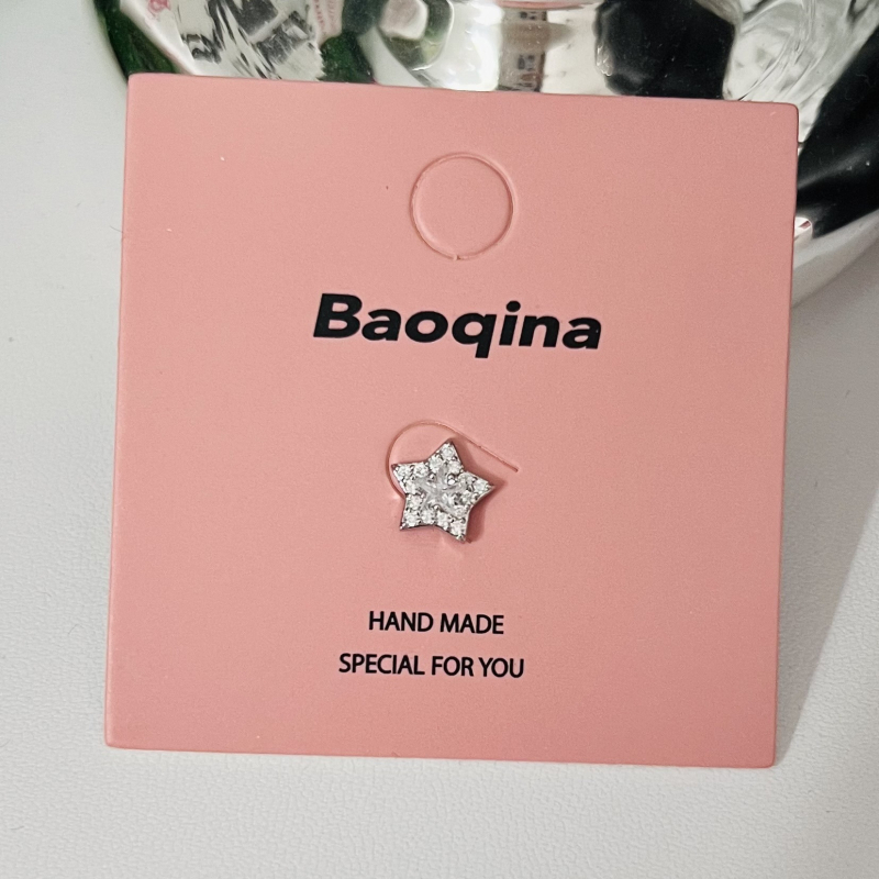 Naušnice – titan čelik, elektroplatirane, dizajn mašna, sladak svježi stil, za žene