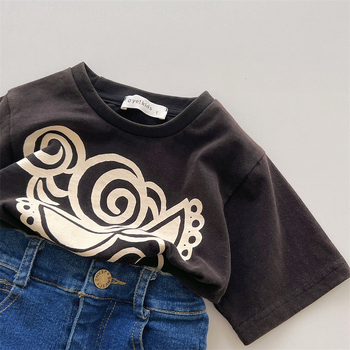 Lányoknak szóló japán stílusú farmer szoknya cartoon mintával, 80% pamut, puha kezeléssel készült anyag