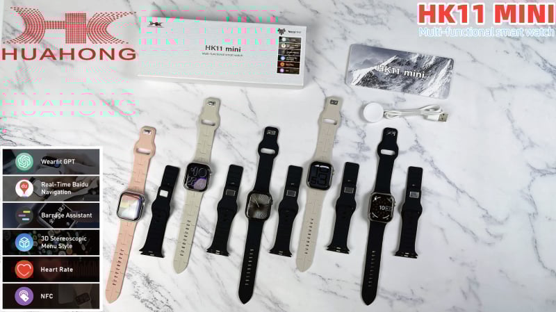 HK11 Ultra-A Pametni sat s Bluetooth pozivom, mjerenje otkucaja srca, krvnog tlaka, zasićenosti krvi kisikom i praćenja sna