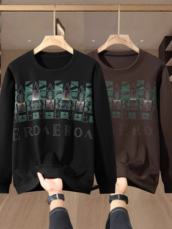 Oversized пуловер суитшърт за мъже, дълги ръкави, младежки стил, свободна кройка, основна материя: вискоза, състав 51-70%