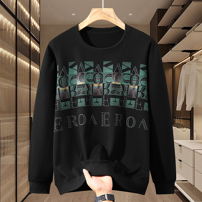 Oversized пуловер суитшърт за мъже, дълги ръкави, младежки стил, свободна кройка, основна материя: вискоза, състав 51-70%