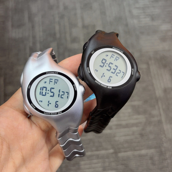 Ceas electronic – Alarmă iluminată 12/24h, Afișaj numeric, Pentru studenți, Mișcare electronică, Cadran în formă de romb