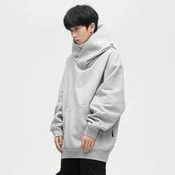 Muški oversized hoodie s kapuljačom i rolkom, 100% poliester, težina 250–300 g/m², dugi rukavi