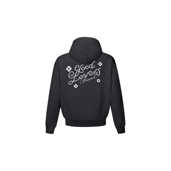 Unisex pamuk mikica na zip, debela tkanina, okrugli izrez, vezeni natpis, opušten kroj