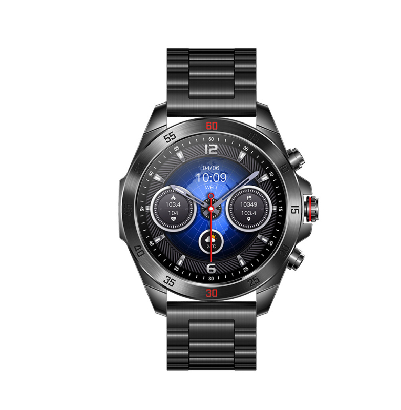 NX1PRO Smartwatch s AMOLED displejom, titanovým puzdrom, IP68 vodeodolný, monitorovanie srdcového tepu a hladiny kyslíka v krvi