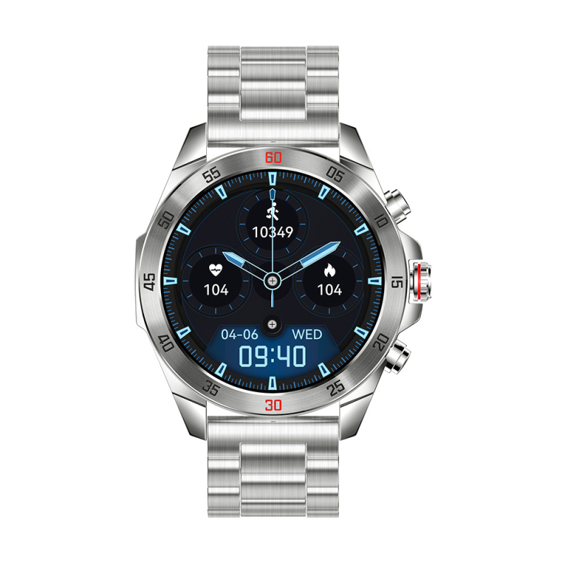 NX1PRO Smartwatch s AMOLED displejom, titanovým puzdrom, IP68 vodeodolný, monitorovanie srdcového tepu a hladiny kyslíka v krvi