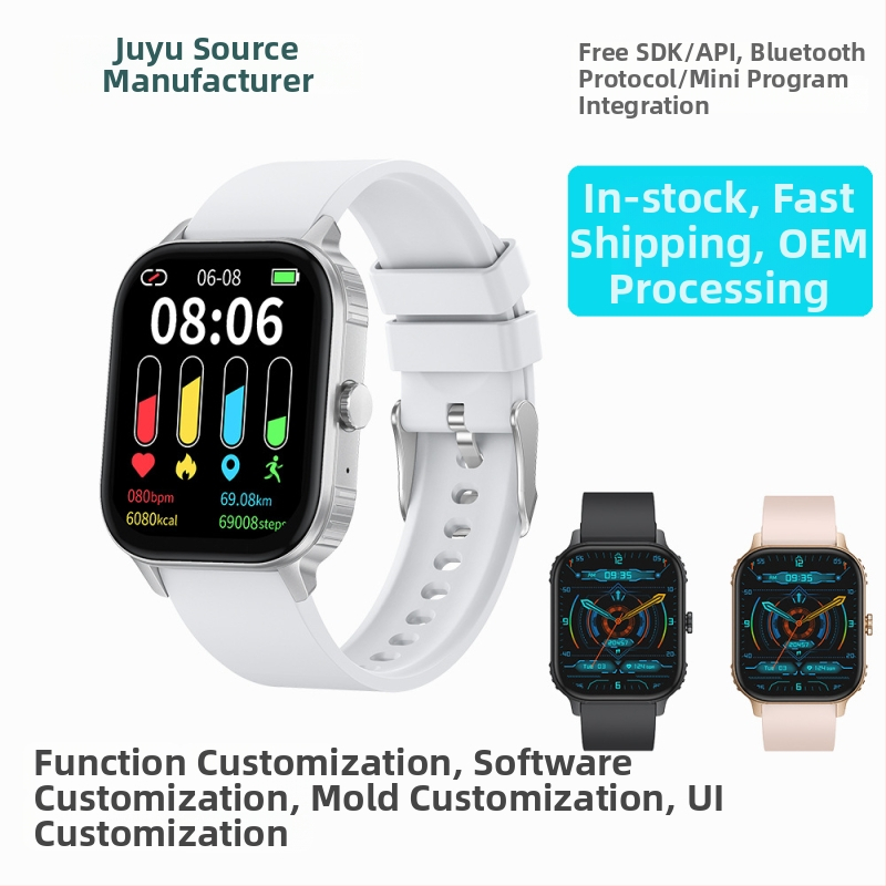 Ju105 Smartwatch, unisex, krokomer, meranie srdečného tepu a spánku, výdrž batérie 21 dní a viac, vodeodolný pre každodenné použitie