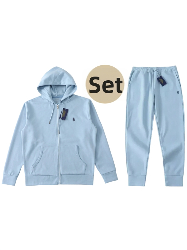 Hoodie s kapuljom i izvezenim logom ponija, pamuk mješavina 51–70%, patent zatvarač sprijeda, udoban slobodan kroj