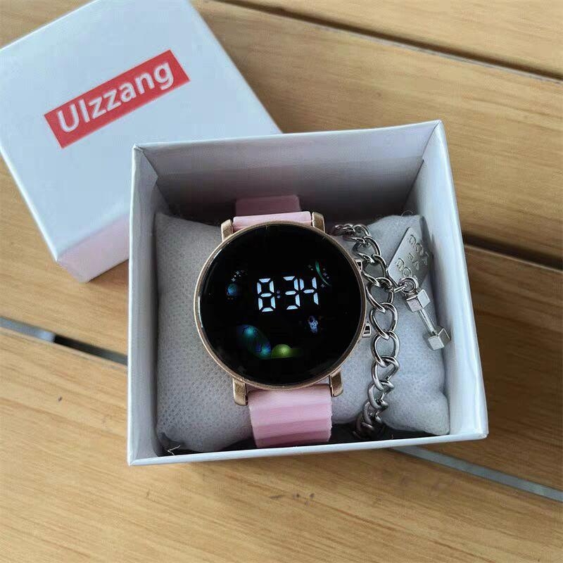 Ceas pentru tineri, cu mecanism solar, cadran rotund, curea din silicon, carcasă din plastic și cristal din plastic