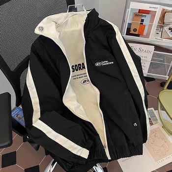 Dvostruka vodootporna jakna za proljeće i jesen, labav kroj, unisex, s stojećim ovratnikom
