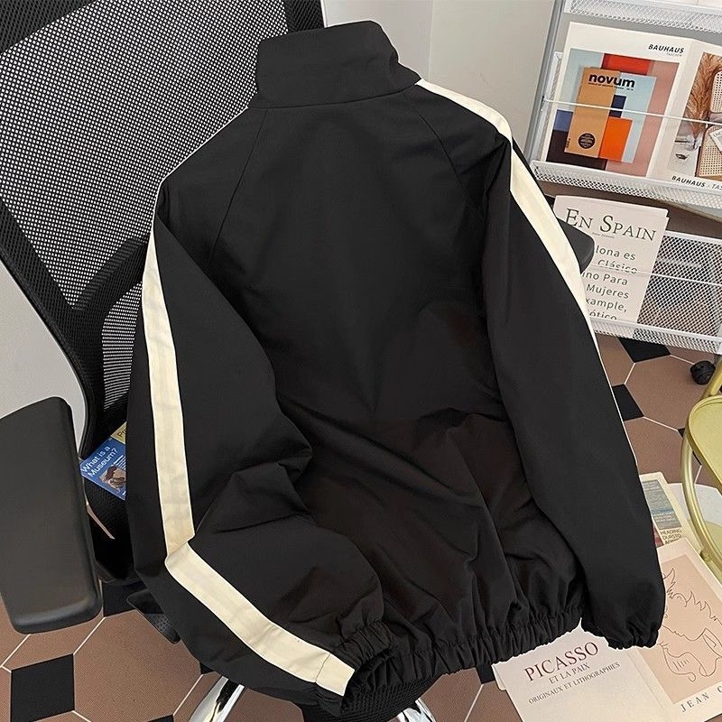 Dvostruka vodootporna jakna za proljeće i jesen, labav kroj, unisex, s stojećim ovratnikom