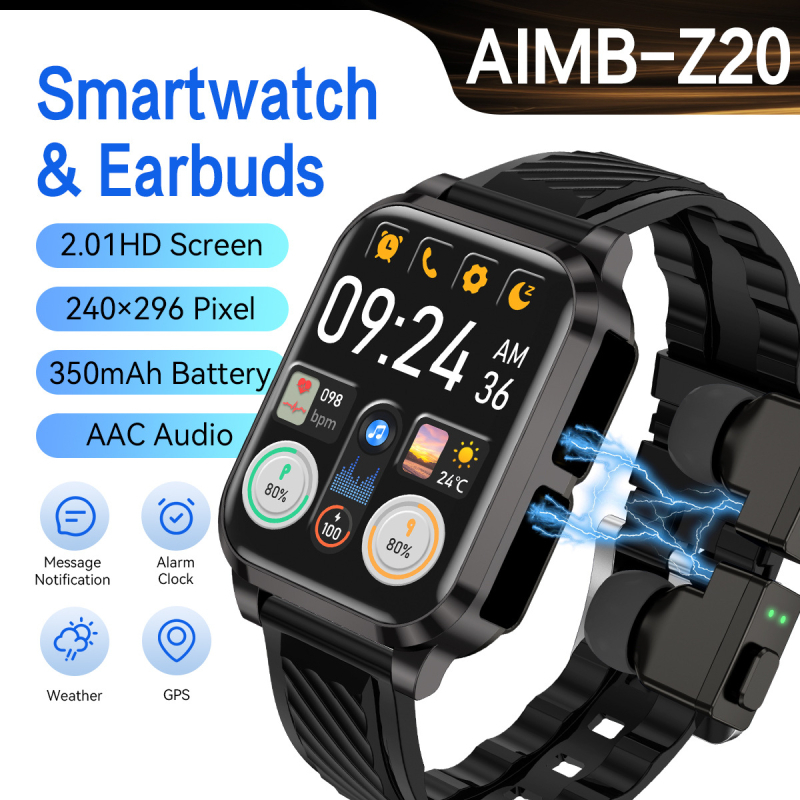 Smartwatch Aimi-Z20 s Bluetooth volaním a monitorovaním zdravia: meranie srdcového tepu, krvný tlak, saturácia kyslíkom v krvi a sledovanie cvičenia
