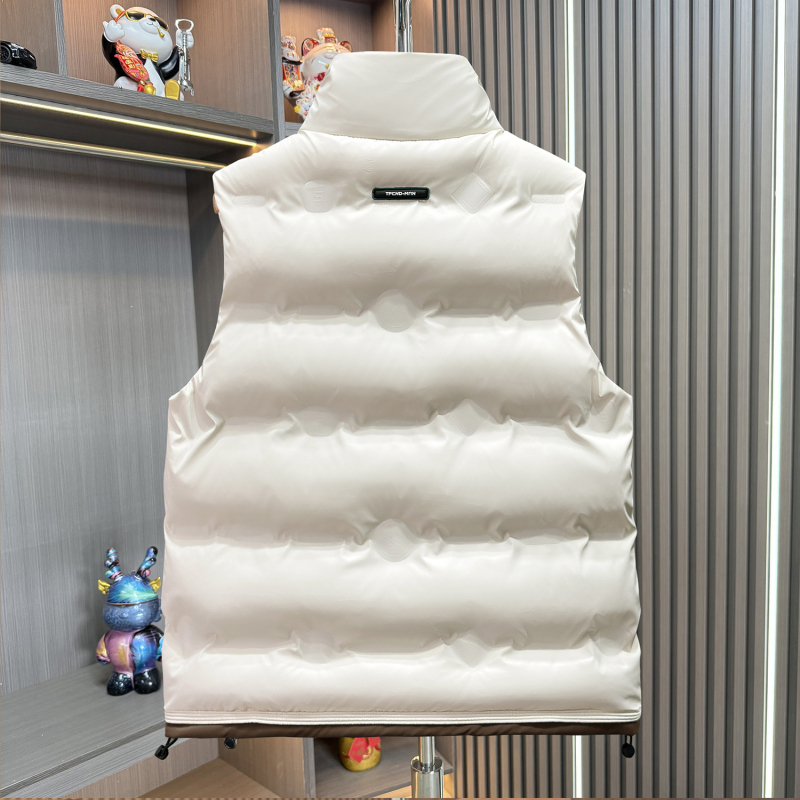 Muška debela pamučna vesta za jesen-zimu, ležeran stil, bočni džepovi