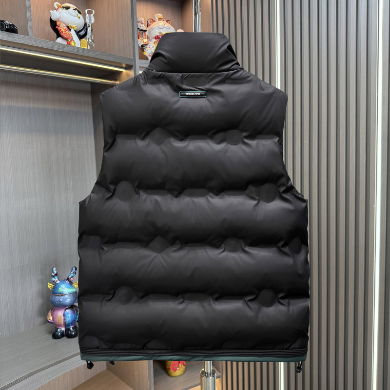 Muška debela pamučna vesta za jesen-zimu, ležeran stil, bočni džepovi