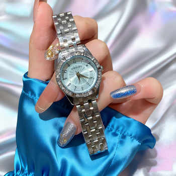 RUOLINDO dámske quartz hodinky s dekoratívnymi prvkami, kruhové puzdro zo zinkovej zliatiny, ciferník 27,5 mm, hrúbka 10 mm, remienok zo zinkovej zliatiny, spona s jednoduchým skladaním, tlač loga možná, personalizácia k dispozícii