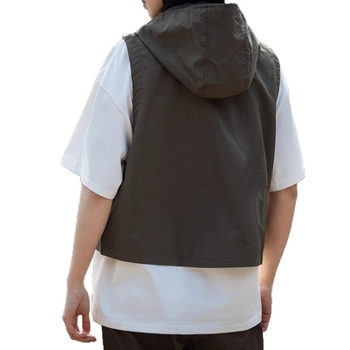 Unisex pamučna veste s kapuljom – lagan kroj, dvostruko kopčanje, 3D džepovi, za sve sezone