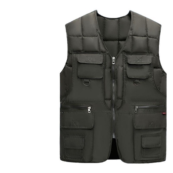 Muška pamučna vesta s kapuljom, šivana, s fleecem podstavom, prugasta, sa zatvaračem