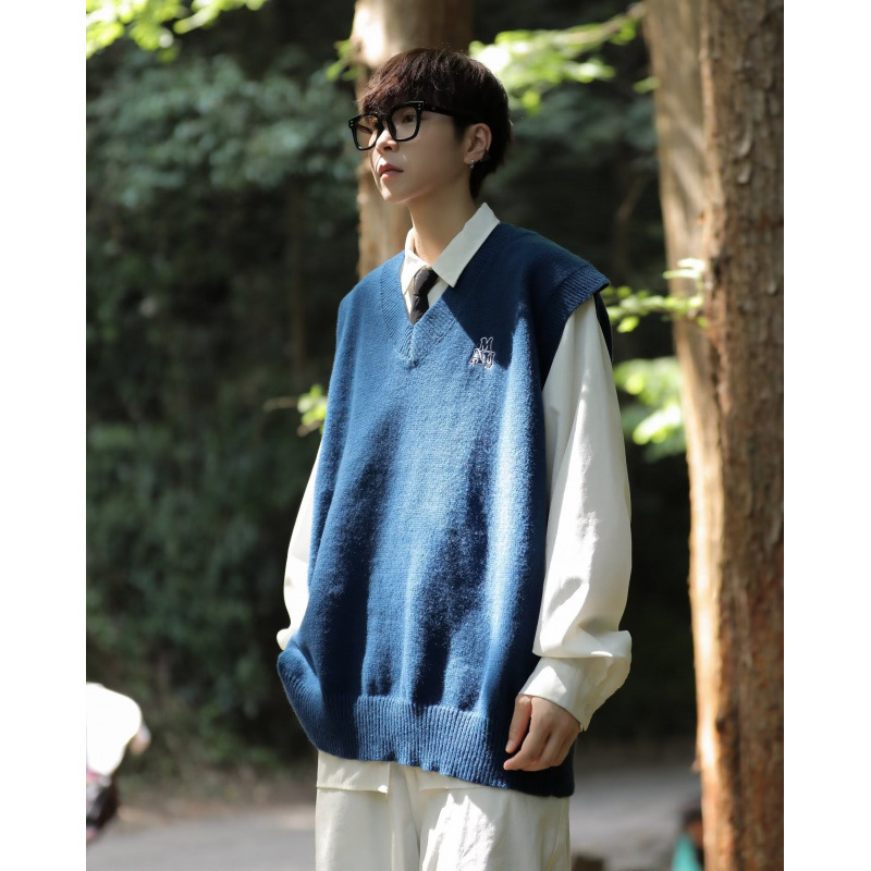 Gilet bez rukava za majicu, opušten kroj, poliester vlakno, prav rub, zima