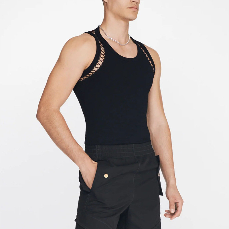 Muški potkošulja-vest, labav kroj, bez rukava, poliester 80%, karikatura uzorak