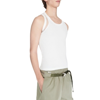 Muški bezrukavni T-shirt vest, opuštena silueta, poliester 80%, karikaturalni uzorak, retro stil